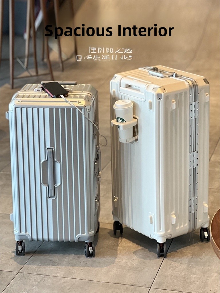 Aluminum Frame Carry On Luggage - حقيبة سفر بإطار من الألومنيوم مقاس