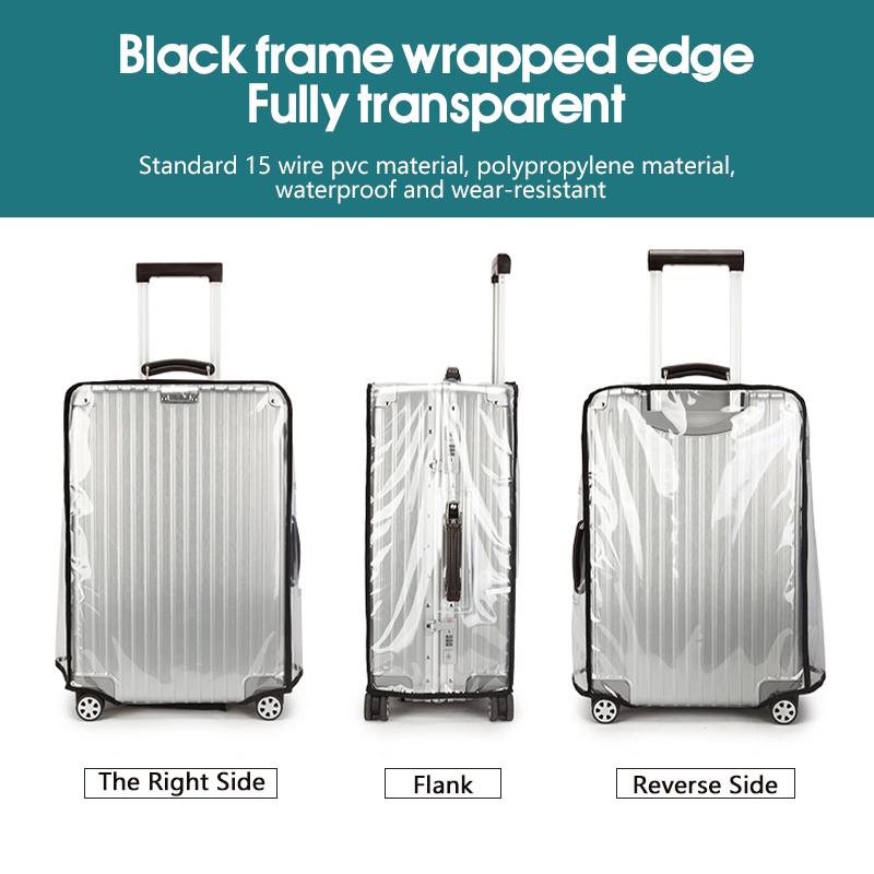 غطاء أمتعة شفاف للسفر مقاوم لل - مراجعة Luggage Protective Cover Transparent وسعره