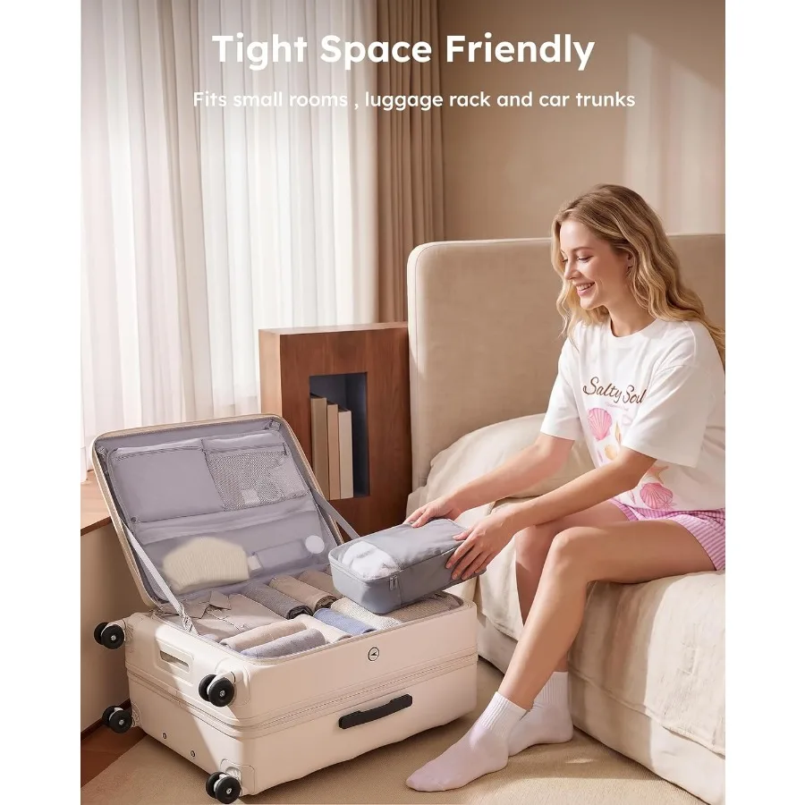 مجموعة حقائب سفر قابلة للتوسيع - مراجعة Expandable Hard Shell Luggage Set وسعره