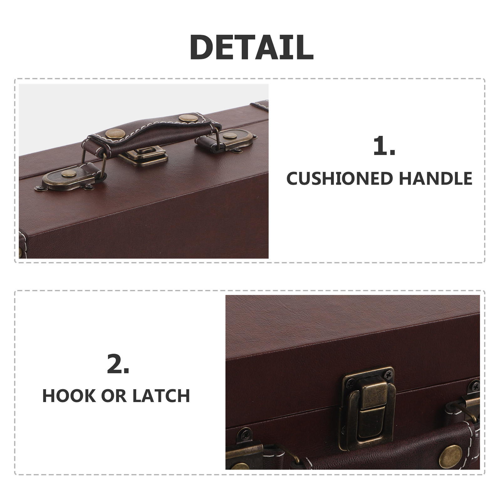صندوق تخزين خشبي بتصميم عتيق،  - مراجعة Retro Vintage Trunk Suitcase وسعره