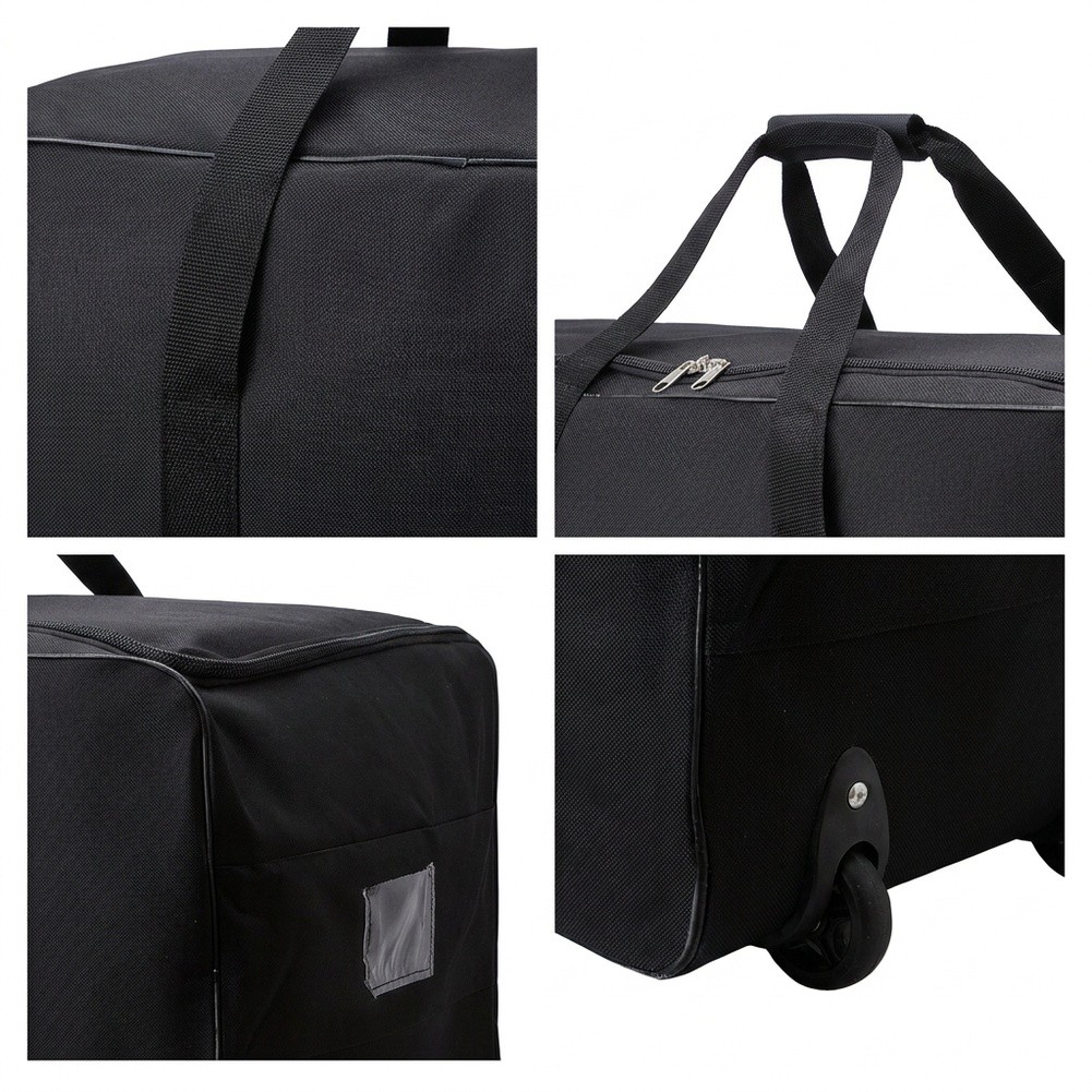 حقيبة سفر كبيرة الحجم قابلة لل - مراجعة Foldable Rolling Luggage Bag وسعره