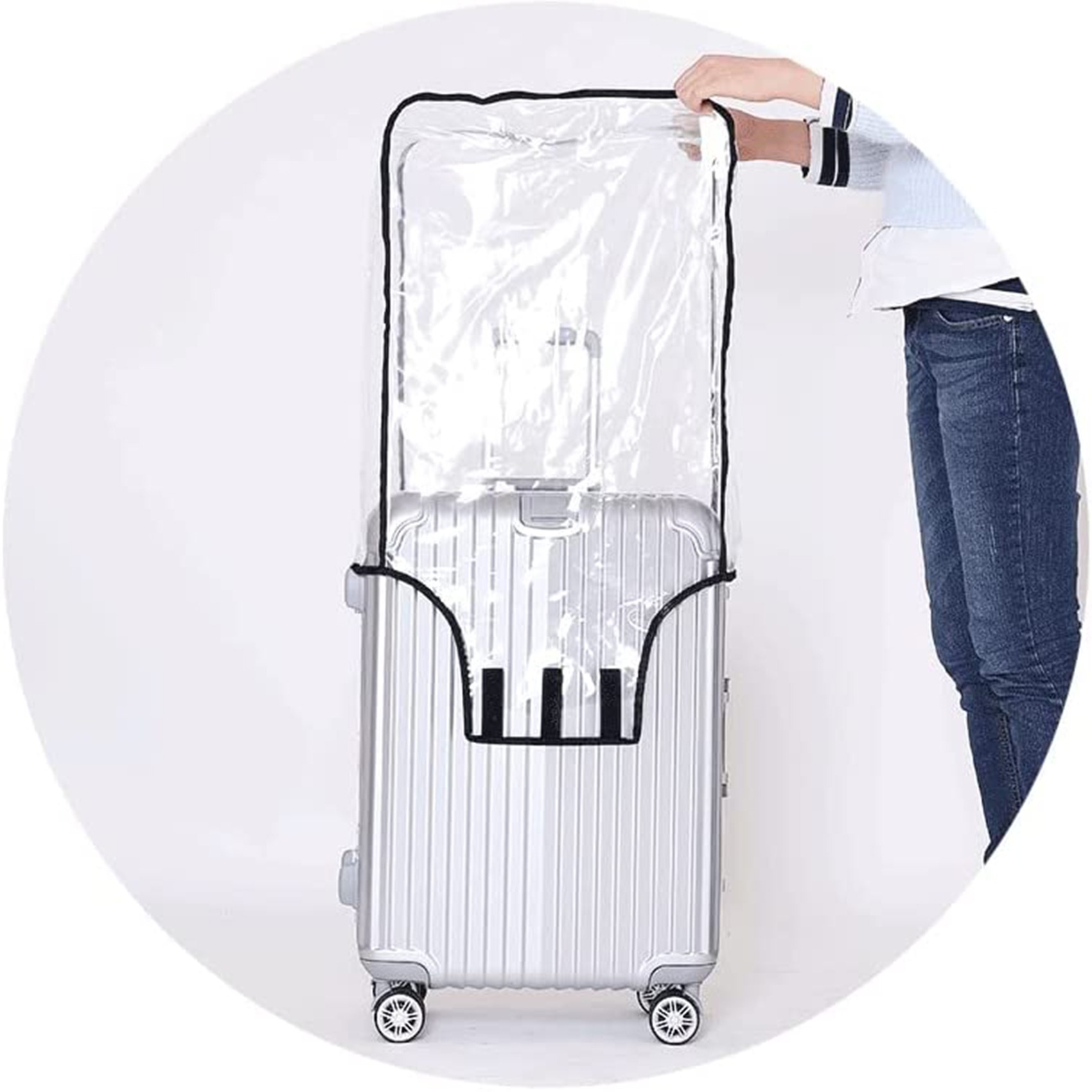 غطاء حماية جديد شفاف بالكامل ل - مراجعة Waterproof Suitcase Cover Protector وسعره
