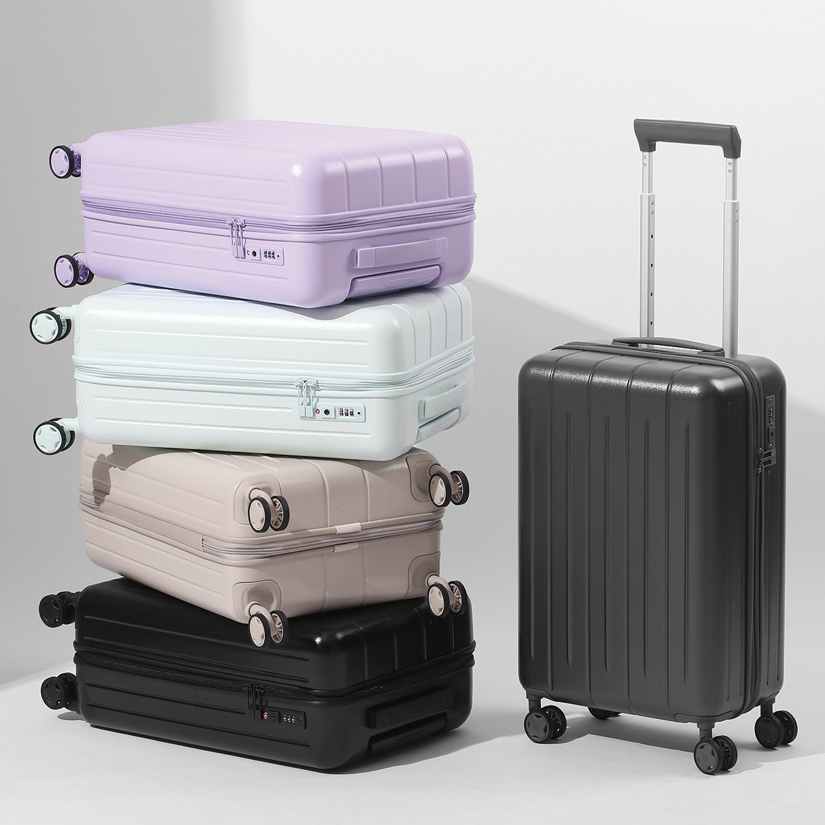 حقيبة سفر صلبة مقاس 20 بوصة، م - مراجعة Spinner Wheel Rolling Suitcase 20 Inch وسعره