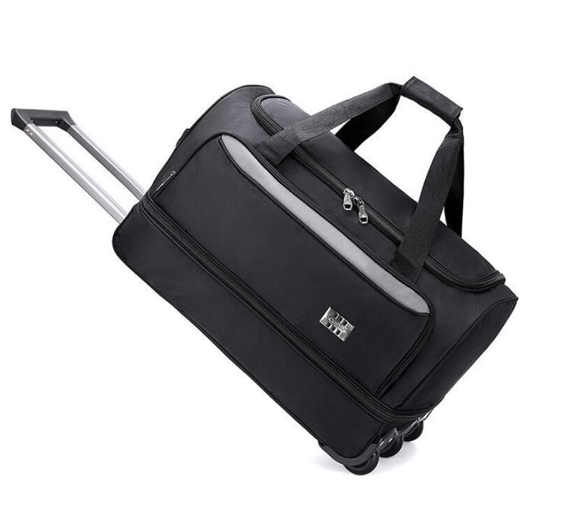 22 بوصة الرجال تحمل على اليد ح - مراجعة Foldable Rolling Luggage Bag وسعره