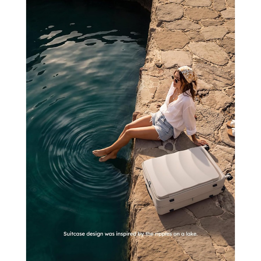 مجموعة حقائب سفر قابلة للتوسيع - مراجعة Expandable Hard Shell Luggage Set وسعره