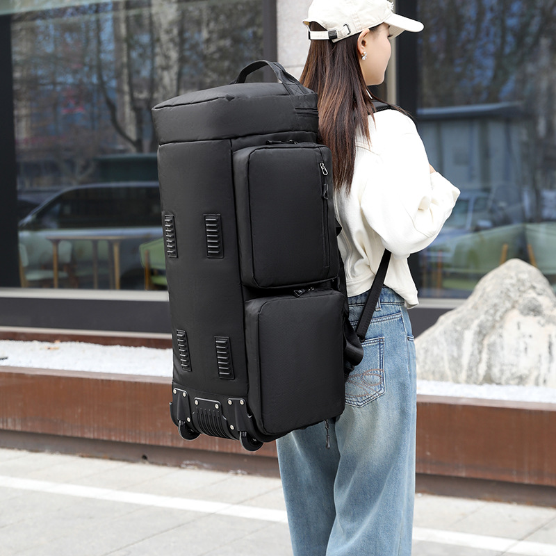 حقيبة سفر جديدة من قماش أوكسفو - مراجعة Foldable Rolling Luggage Bag وسعره