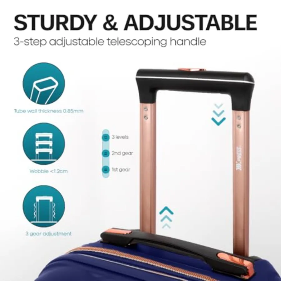 طقم مكون من قطعتين، حقيبة سفر  - مراجعة Expandable Hard Shell Luggage Set وسعره