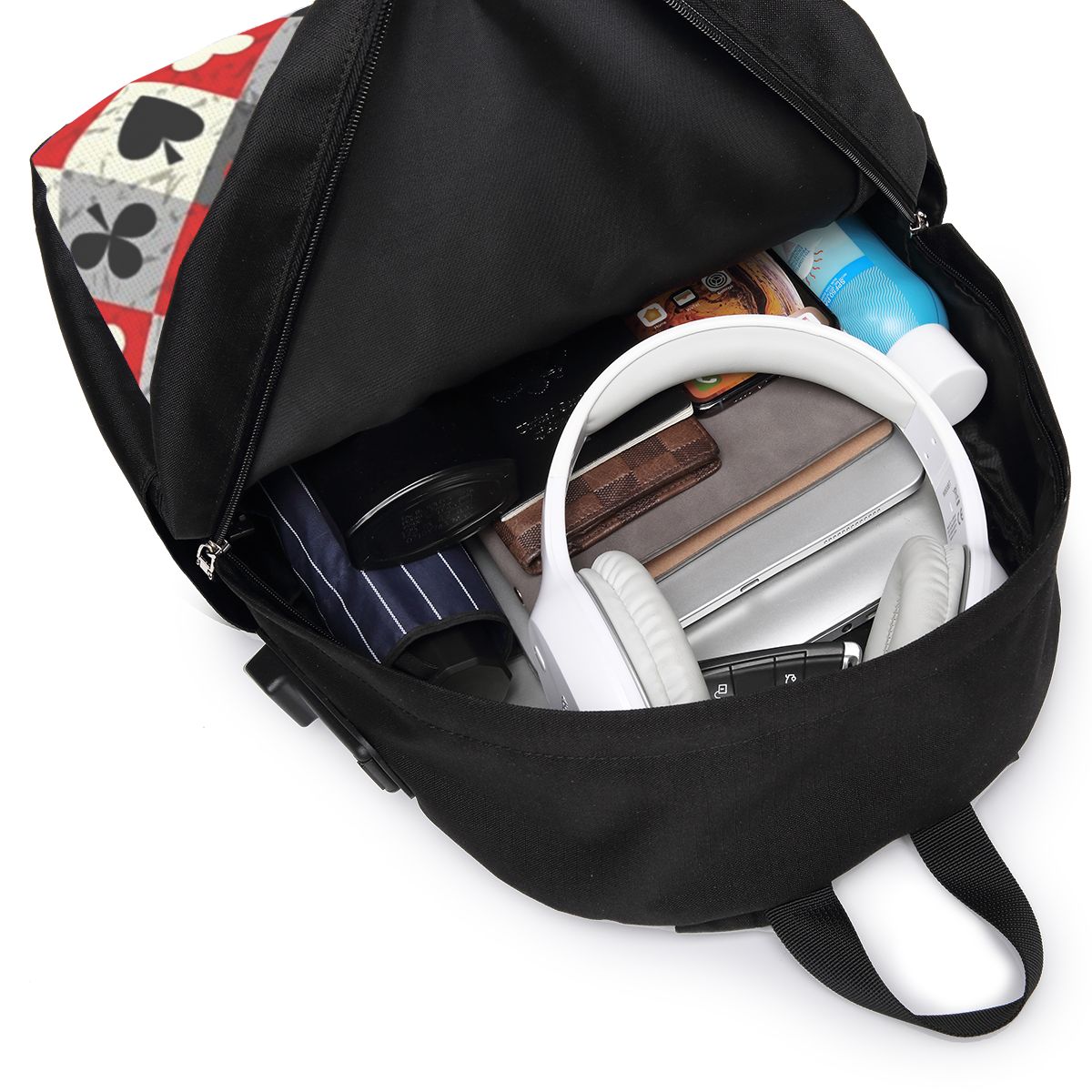 حقيبة ظهر مطبوعة بتصميم أوراق  - مراجعة Travel Bags وسعره