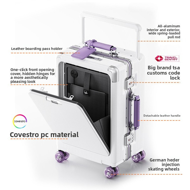 حقيبة سفر مقاس 20 و24 و26 بوصة - مراجعة Aluminum Frame Carry On Luggage وسعره