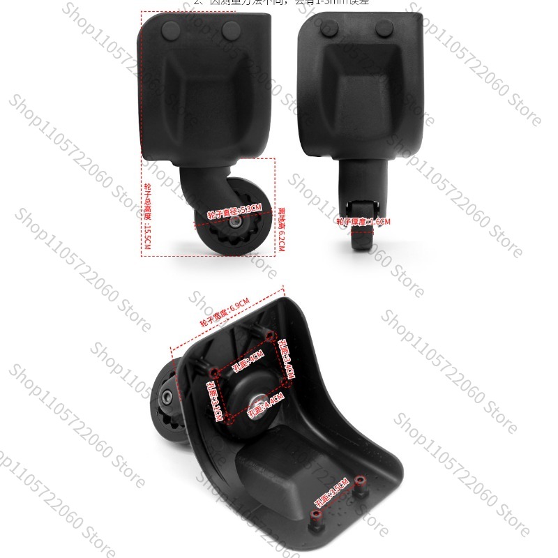 لـ BW042 #   عجلة بديلة لحقيبة - مراجعة Silent Replacement Luggage Wheels وسعره