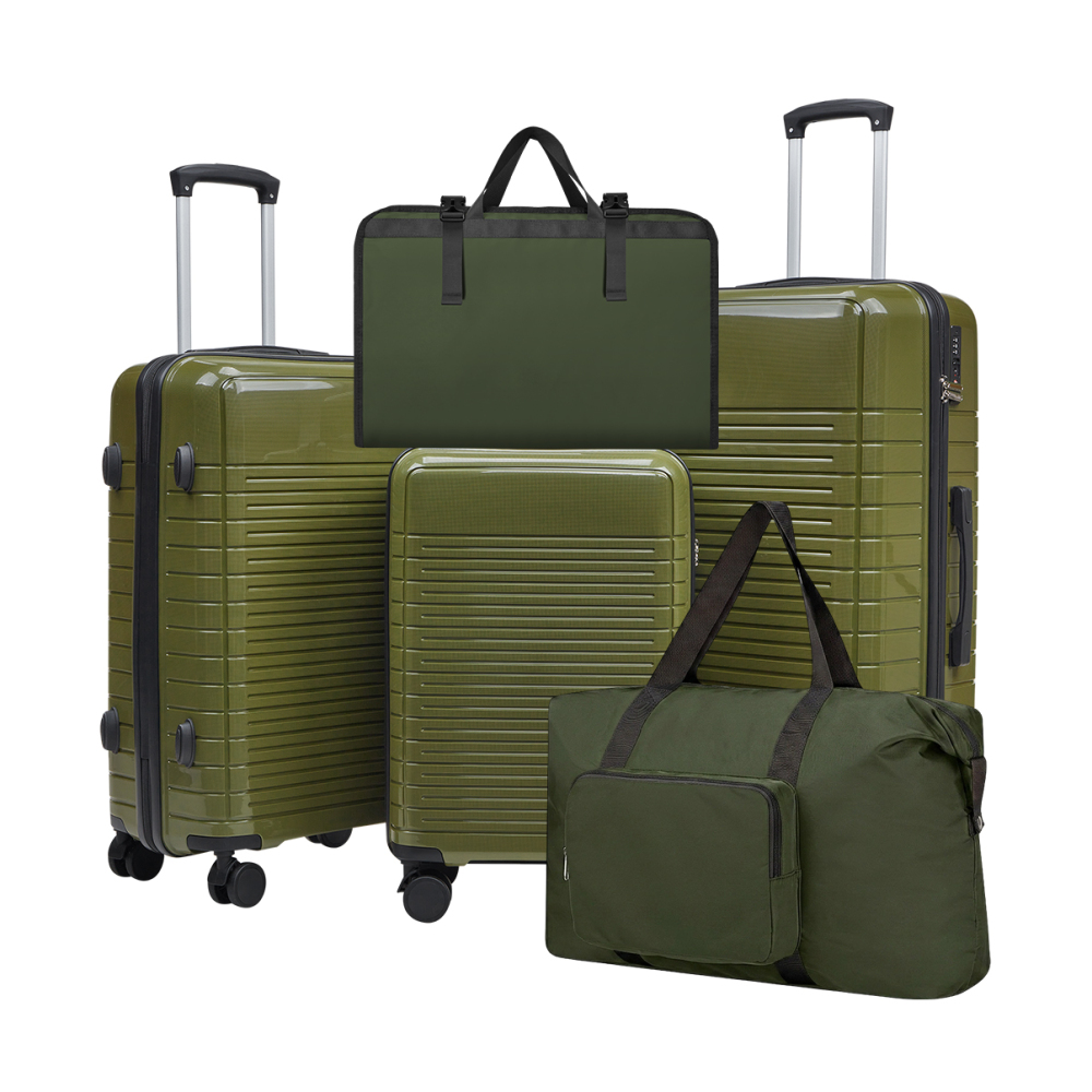 مجموعة حقائب سفر مكونة من 5 قط - مراجعة Foldable Rolling Luggage Bag وسعره