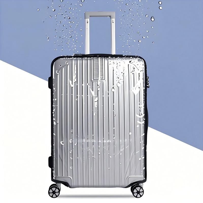 غطاء حقيبة سفر شفاف من البولي  - مراجعة Waterproof Suitcase Cover Protector وسعره