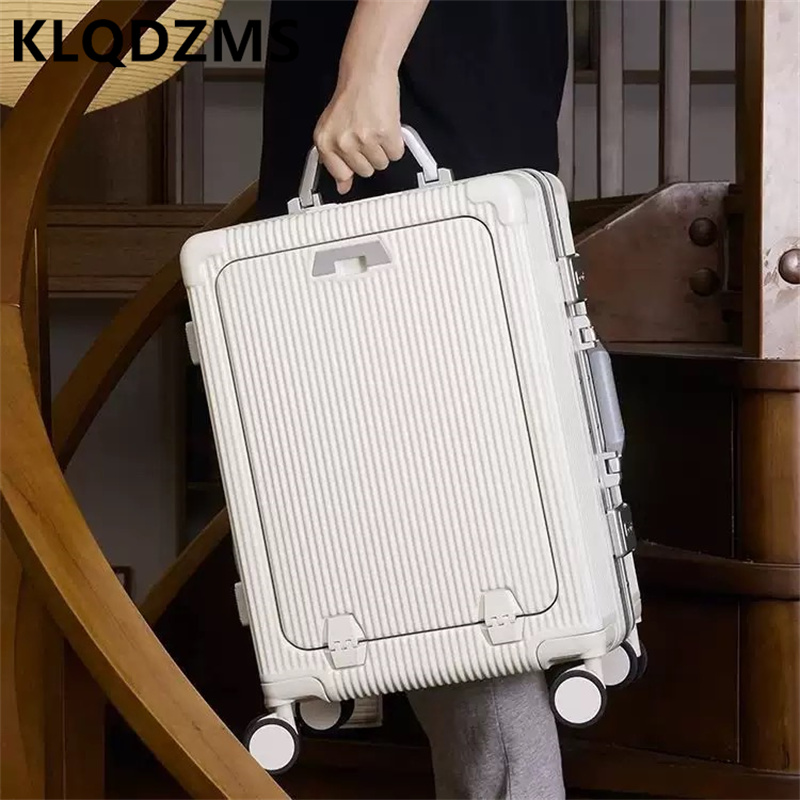حقيبة سفر KLQDZMS مقاس 20 و24  - مراجعة Front Opening Laptop Luggage 24 Inch وسعره