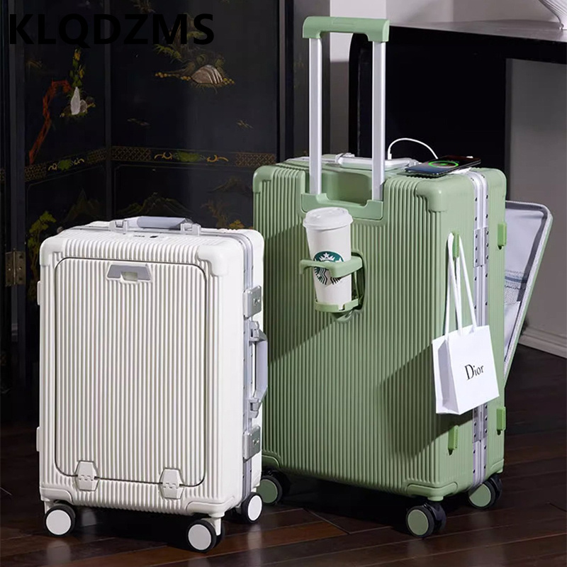 حقيبة سفر KLQDZMS مقاس 20 و24  - مراجعة Front Opening Laptop Luggage 24 Inch وسعره