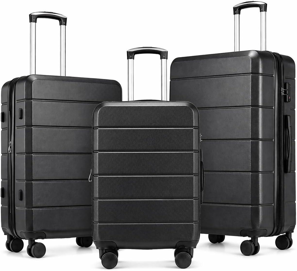 مجموعة حقائب سفر صلبة قابلة لل - مراجعة Expandable Hard Shell Luggage Set وسعره