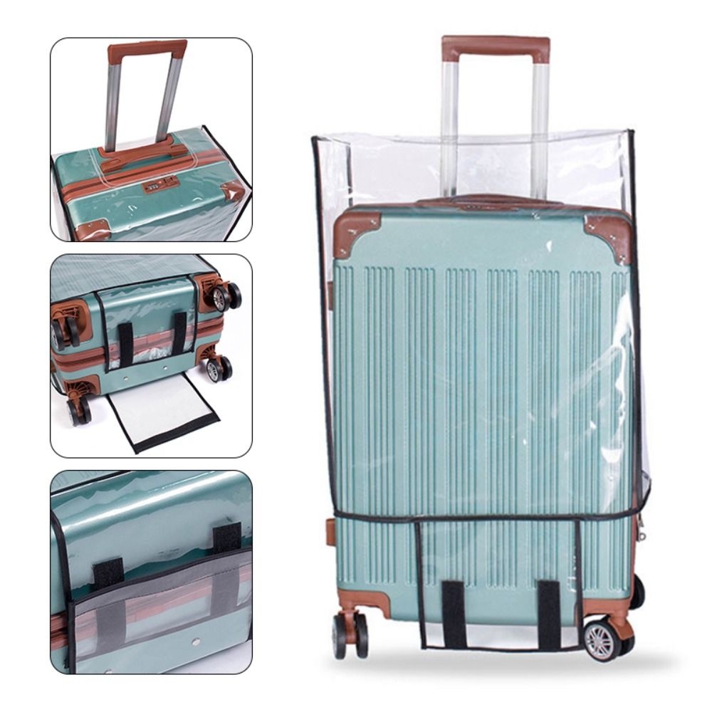 شفاف بولي كلوريد الفينيل مقاوم - مراجعة Luggage Protective Cover Transparent وسعره