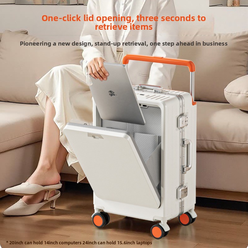 حقيبة سفر بإطار ألومنيوم مقاس  - مراجعة Spinner Wheel Rolling Suitcase 20 Inch وسعره